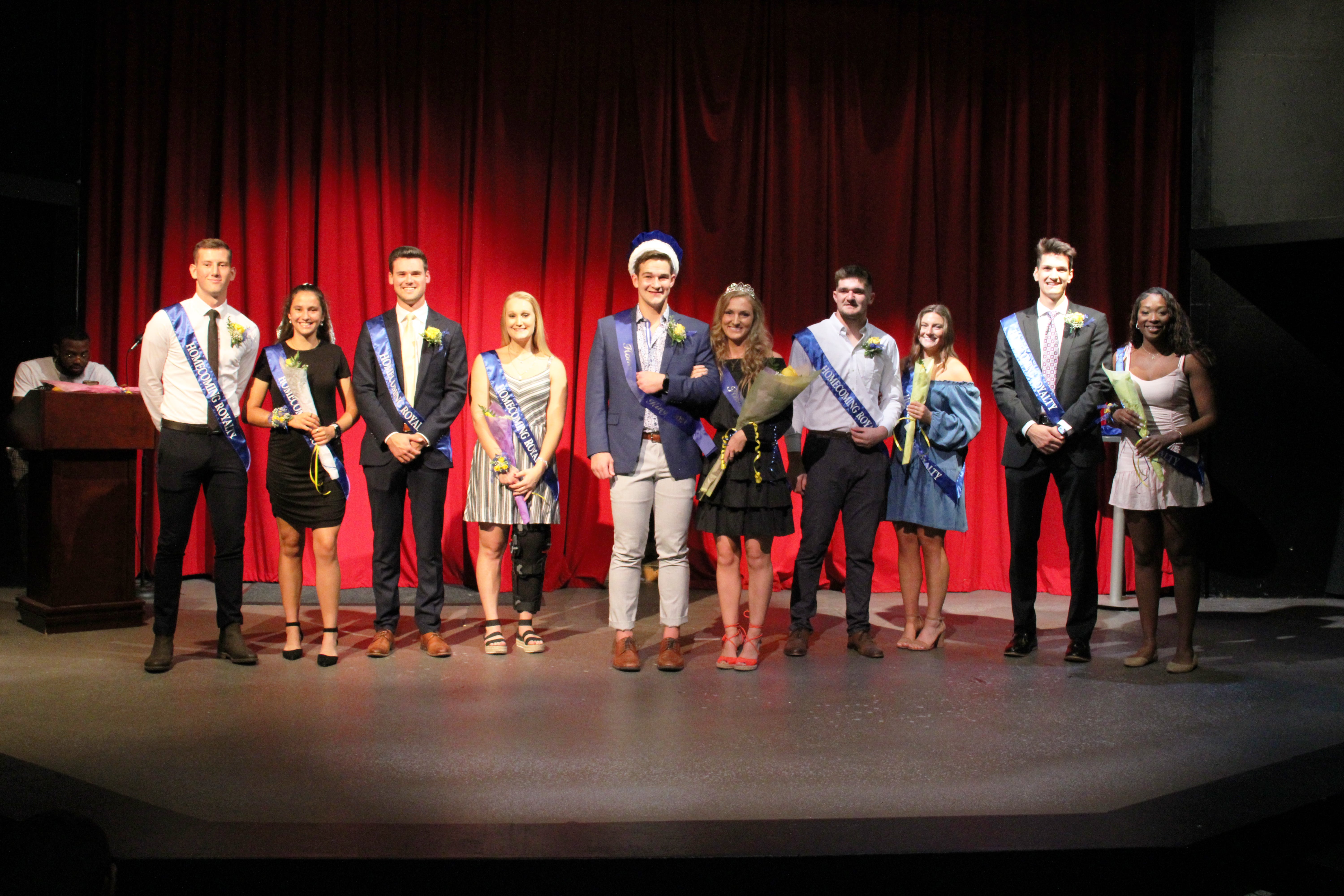 Homecoming Court: Jacob Harvey, Sonja Rao, Brady Brockh