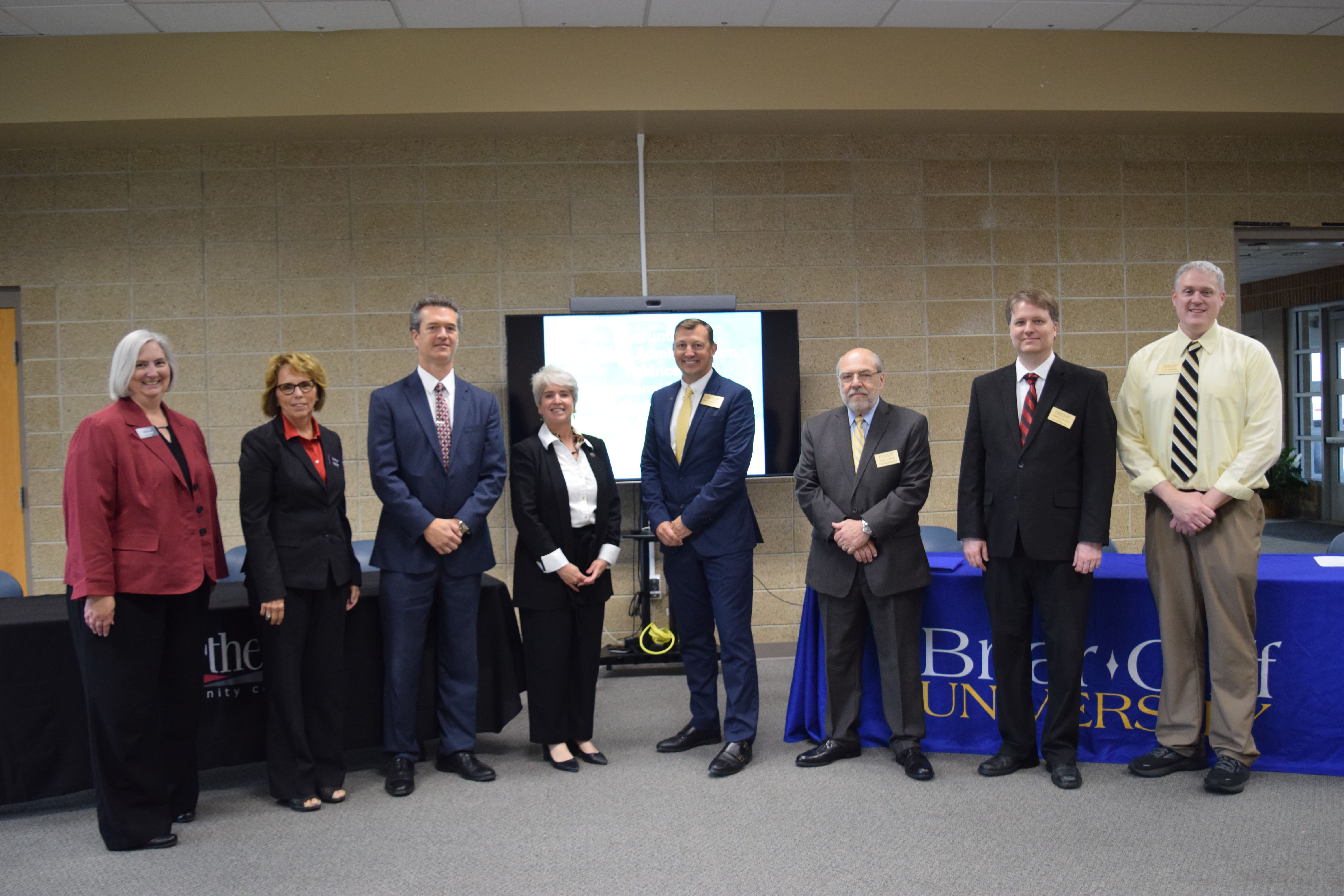 Northeast representatives alongside Briar Cliff represe