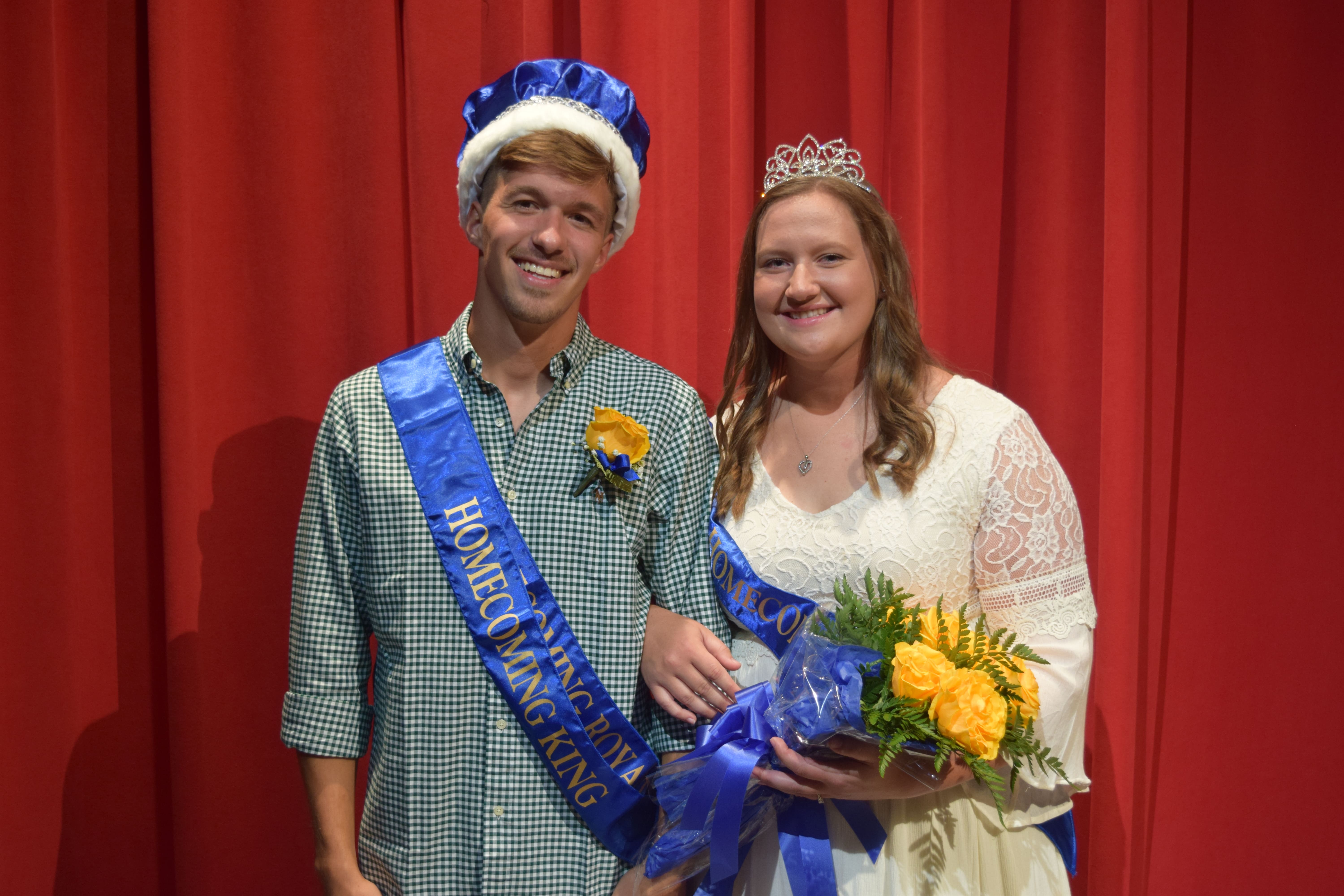 Homecoming King Bernardo Torres and Homecoming Queen Ke